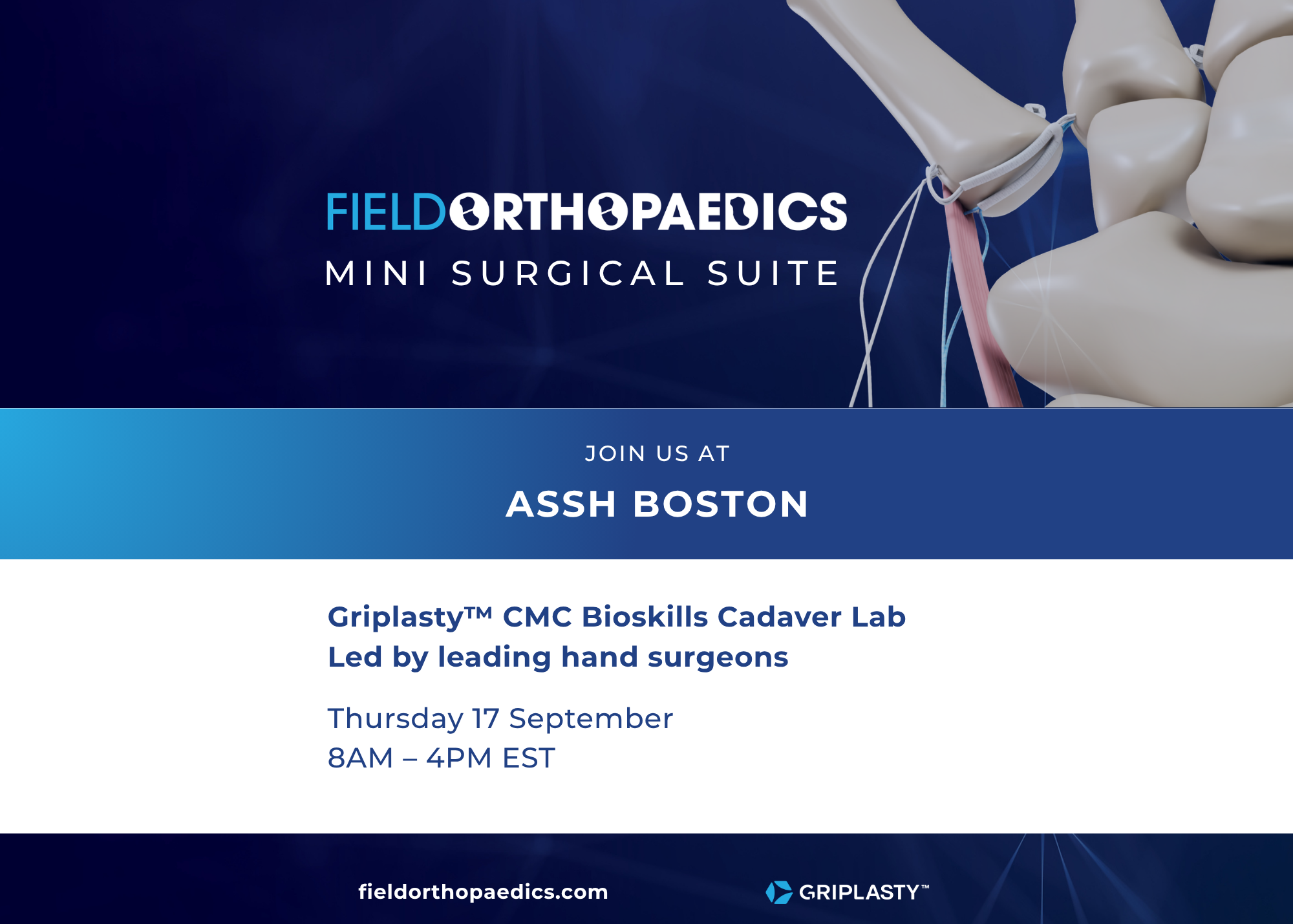 ASSH 2026 Griplast Cadaver Lab
